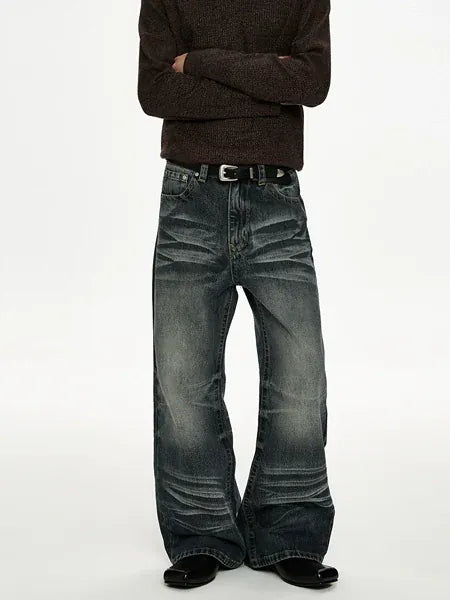 RT No. 50024 WHISKER WASH DENIM JEANS