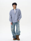 RT No. 12293 DISTRESSED BLUE DENIM JEANS