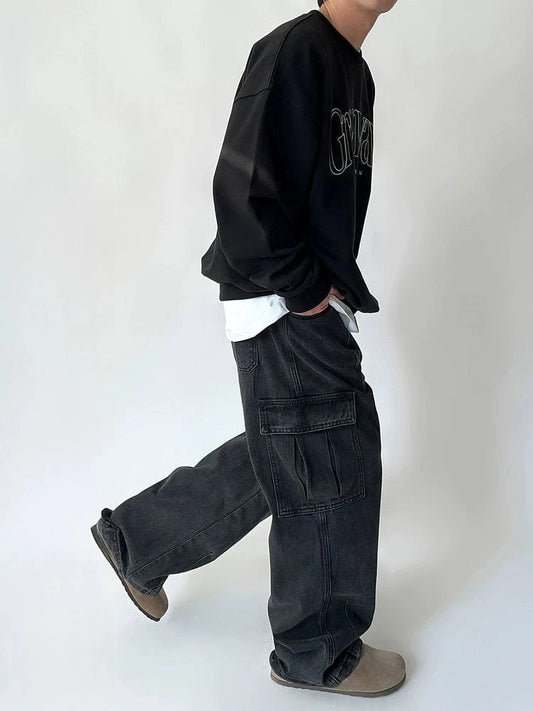 RT No. 31066 WASHED CARGO WORKWEAR STRAIGHT JEANS