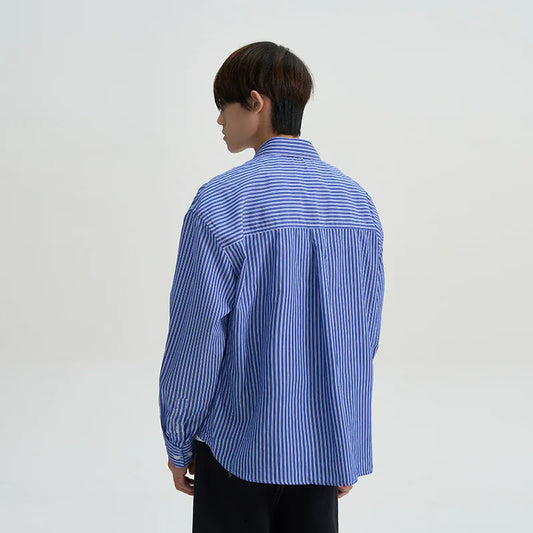 RT No. 40523 STRIPED BUTTON UP SHIRT