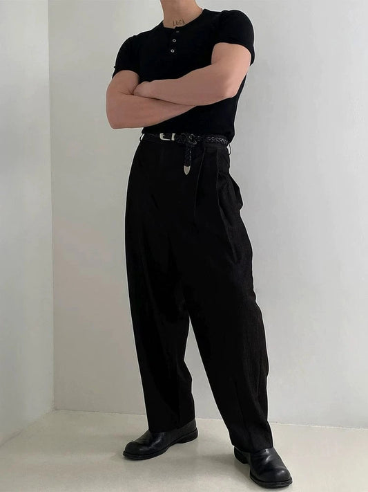 RT No. 19011 SLIM HERNY COLLAR SHORT SLEEVE