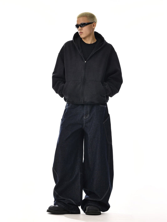 RT No. 12542 NAVY BLUE WORKWEAR BAGGY JEANS