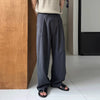 RT No. 11700 LINEN FOLDED PLEATED STRAIGHT PANTS