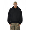 RT No. 12118 BLACK RECONSTRUCTED PULLOVER HOODIE