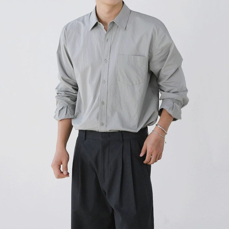 RT No. 11160 BUTTON-UP COLLAR SHIRT