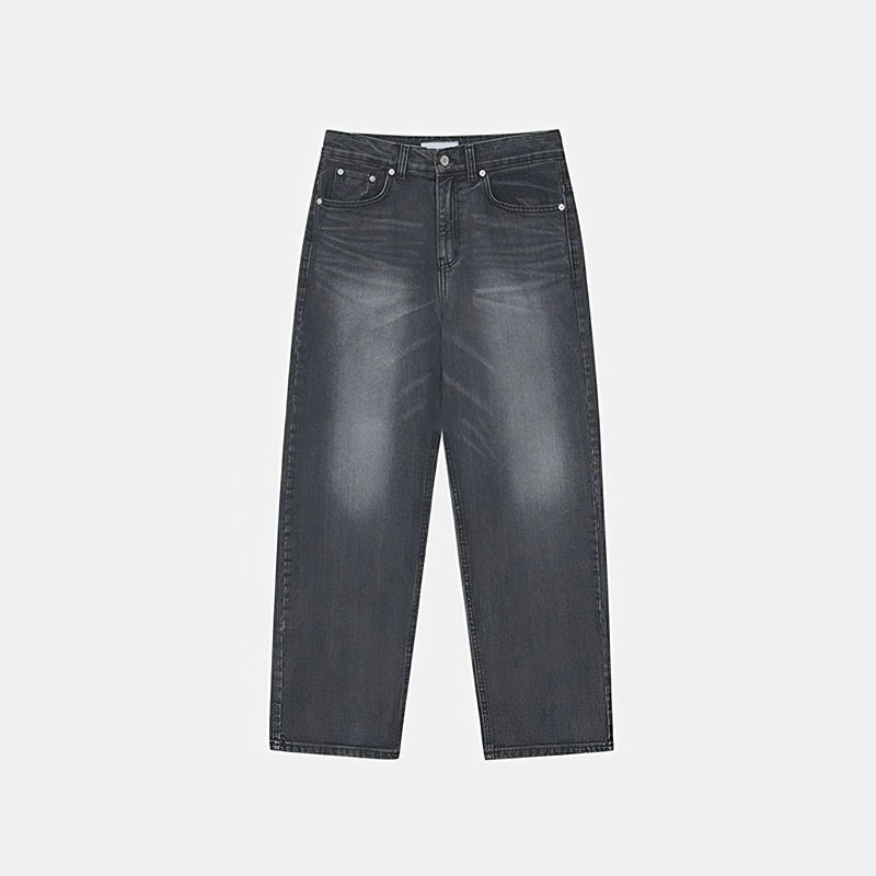 RT No. 11690 WASHED STRAIGHT DENIM JEANS