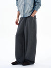RT No. 29018 DARK GRAY RELAXED BAGGY SWEATPANTS