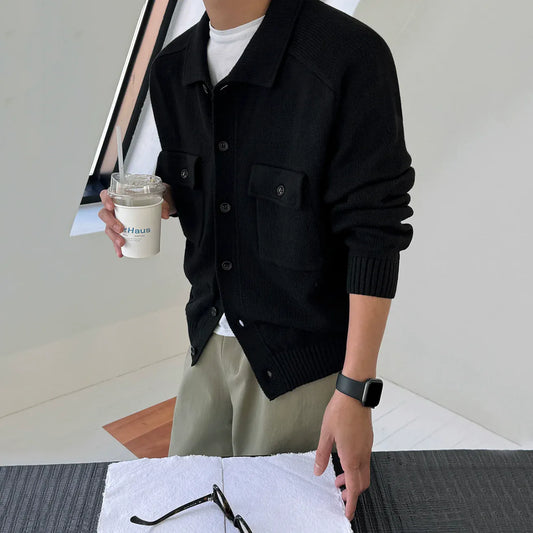 RT No. 33021 KNITWEAR CARDIGAN COLLAR JACKET