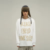 RT No. 10029 LETTERED LONG SLEEVE SWEATER