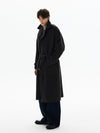 RT No. 50417 WOOLEN PLAID TRENCH COAT