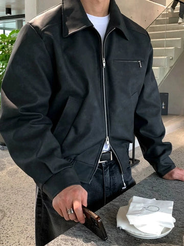 RT No. 29067 YORU LEATHER ZIP JACKET