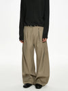RT No. 50035 PLEATED BAGGY STRAIGHT PANTS