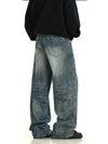 RT No. 11955 RECONSTRUCTED WASHED BLUE DENIM JEANS