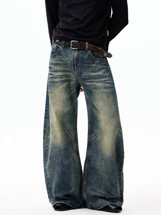 RT No. 55109 WHISKER SCIMITAR DENIM JEANS