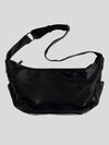 BLACK LEATHER SHOULDER BAG