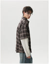 RT No. 50223 TWO PIECE PLAID SHIRT LONGSLEEVE