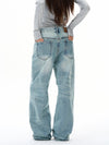 RT No. 31018 BAGGY STRAIGHT DENIM JEANS
