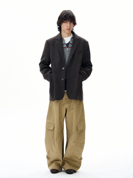 RT No. 31017 CARGO BAGGY MACHETE STRAIGHT PANTS