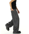 RT No. 9805 FOLDED WIDE STRAIGHT PANTS