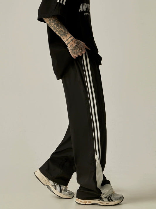 RT No. 11278 STRIPED STRAIGHT SPORT PANTS