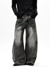 RT No. 55115 RECONSTRUCTED BAGGY STRAIGHT JEANS