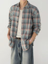 RT No. 11161 PLAID BUTTON-UP SHIRT