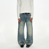 RT No. 50037 WHISKER WASH DENIM STRAIGHT JEANS