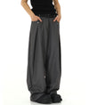 RT No. 9805 FOLDED WIDE STRAIGHT PANTS