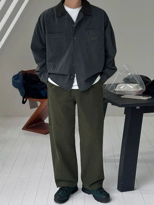 RT No. 29066 CONTRAST COLLAR CARGO JACKET