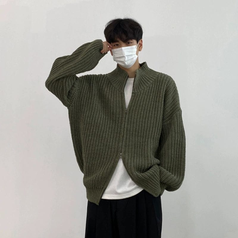 RT No. 11897 KNIT ZIP-UP SWEATER