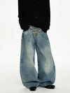 RT No. 50027 WASHED SCIMITAR DENIM JEANS