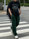 RT No. 11509 GREEN STRIPED CASUAL PANTS