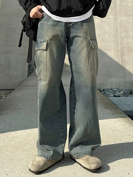 RT No. 32059 WORKWEAR WIDE STRAIGHT DENIM JEANS