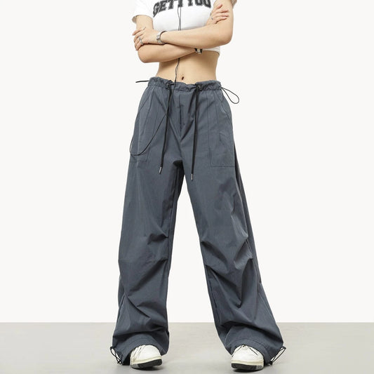 RTK (W) No. 501 DRAWSTRING WIDE STRAIGHT PANTS