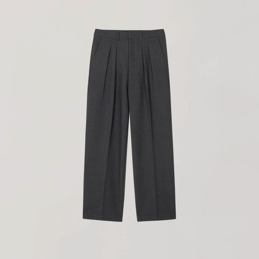 RT No. 12687 PLEATED STRAIGHT CASUAL PANTS