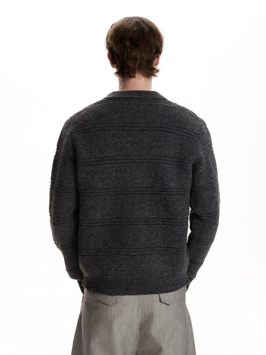 RT No. 59055 KNITWEAR COLLAR CARDIGAN