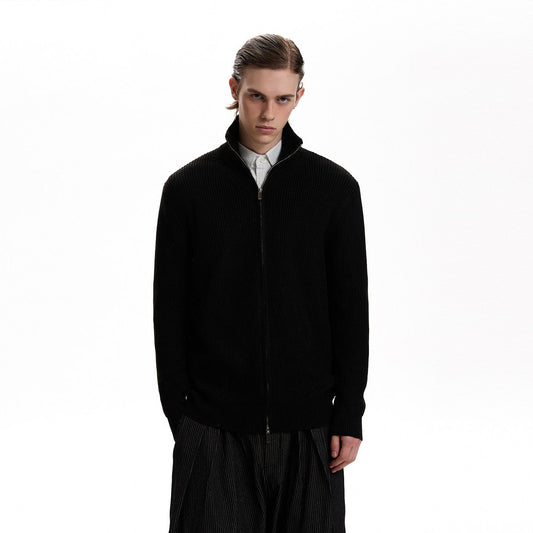 RT No. 55100 KAGE KNITWEAR ZIPPER COLLAR SWEATER