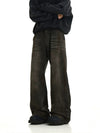 RT No. 11430 RUST BLACK STRAIGHT DENIM JEANS