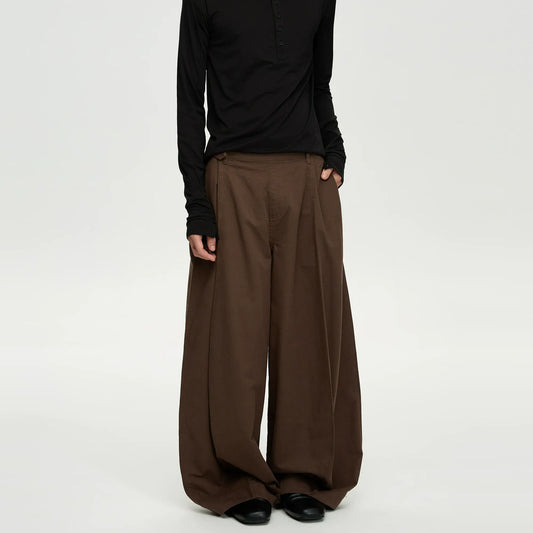 RT No. 43005 PLEATED WIDE BAGGY PANTS