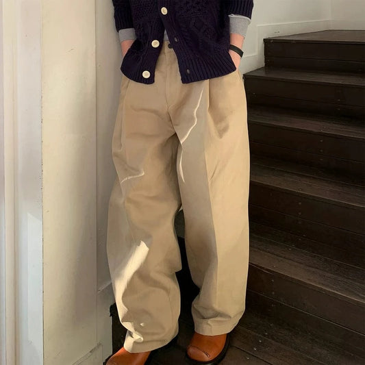 RT No. 31079 PLEATED WIDE STRAIGHT PANTS