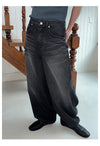 RT No. 11872 WASHED BAGGY STRAIGHT JEANS