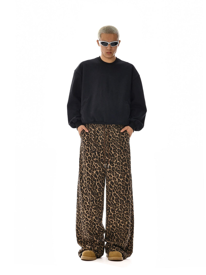 RT No. 12047 LEOPARD DRAWSTRING PANTS