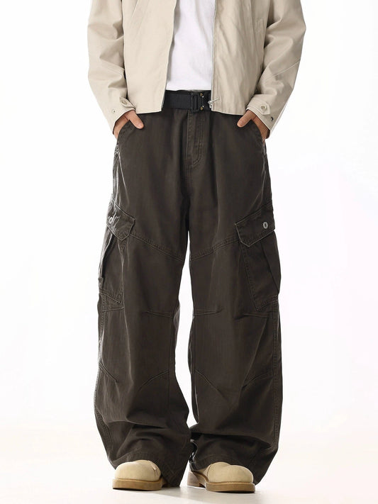 RT No. 19801 RECONSTRUCTED BROWN CARGO PANTS