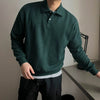 RT No. 11028 CORDUROY KNIT POLO LONGSLEEVE SWEATER