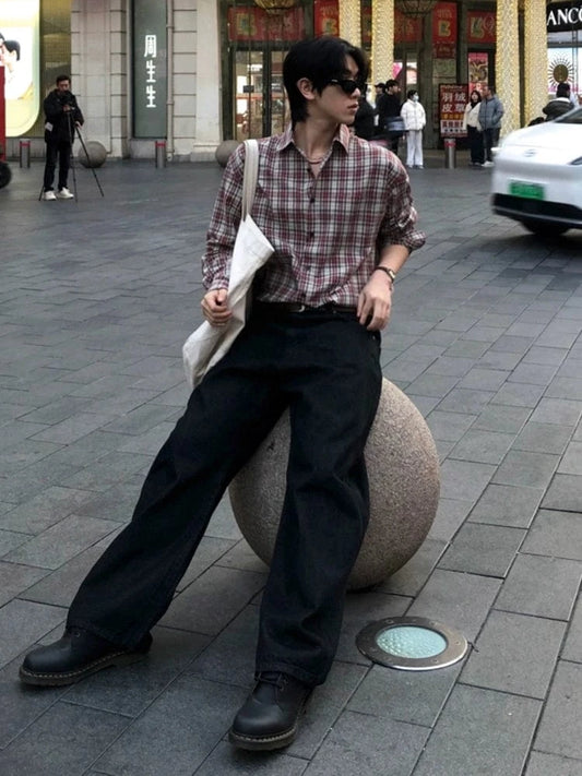 RT No. 19522 RED PLAID SHIRT