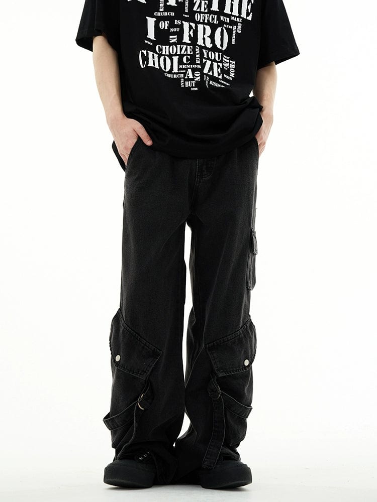 RT No. 11120 BLACK WORKWEAR DENIM JEANS