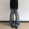 RT No. 40805 RODEO WHISKER WASHED DENIM JEANS