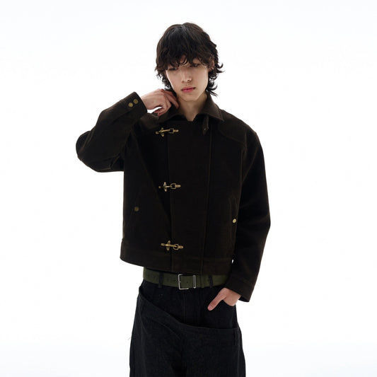 RT No. 25023 KUKI SUEDE COLLAR JACKET