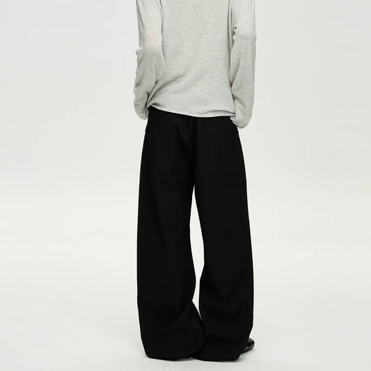 RT No. 40802 BASIC STRAIGHT SUIT PANTS