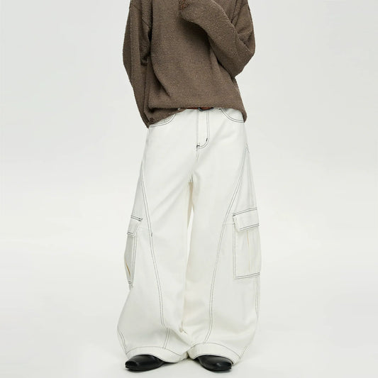 RT No. 40830 YORU STITCHED CARGO BAGGY PANTS